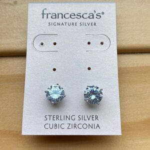 Francesca’s  Cubic  Silver  Cubic Zirconia earrings